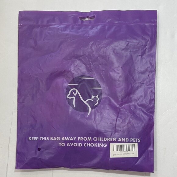 CYEOLLO Dog Christmas Sweater Red White Stripe Small Santa w/Glasses Pets NEW - Picture 8 of 14